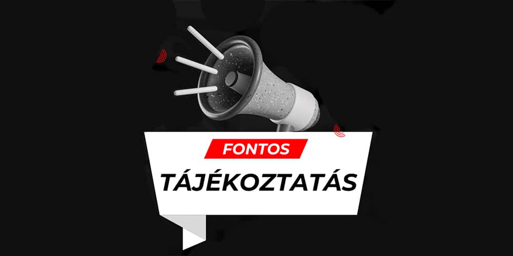 fontos tajekoztatas