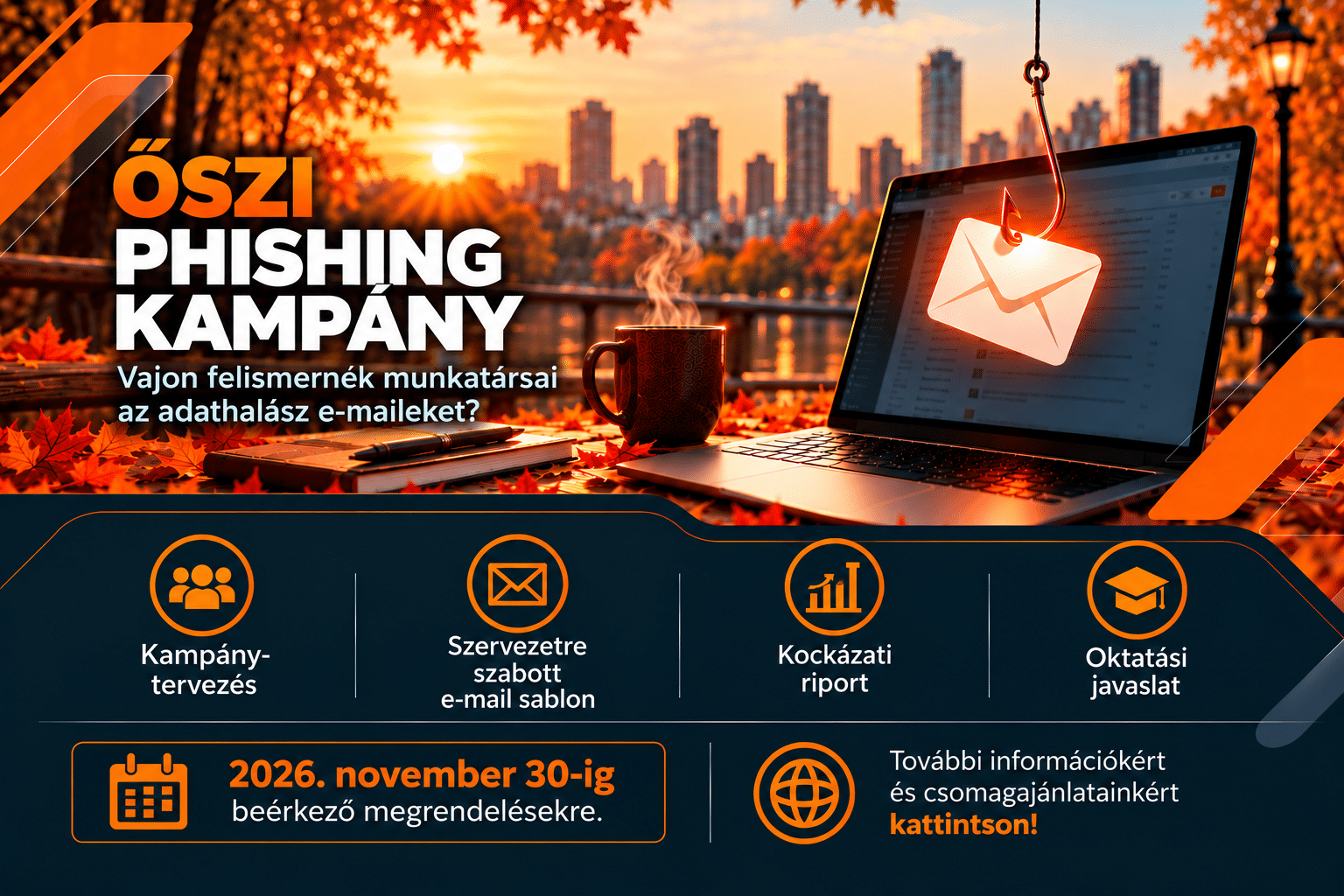 Őszi phishing kampány a városi parkban